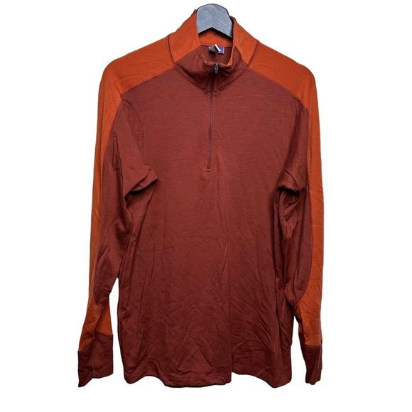 Ibex Merino Wool 1/2 Zip Pullover Mens Large - Picture 1 of 4